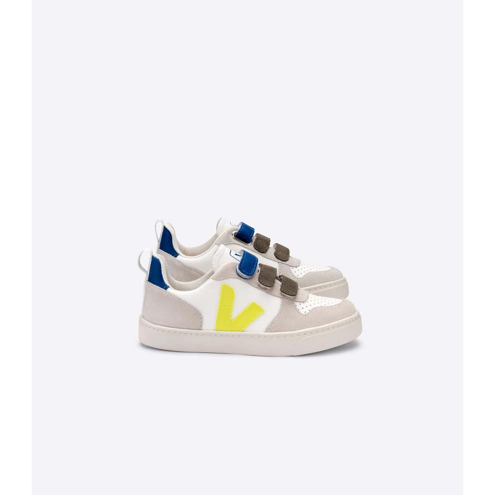 Veja V-10 X BONTON Sneakers Kinderen White/Blue | BE 843WNB